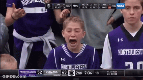 A Boy In A Purple Northwest Jersey Is Crying During A Basketball Game GIF