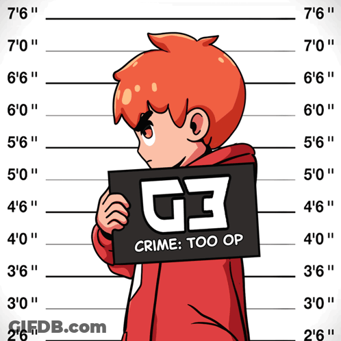 A Boy In A Red Hoodie Is Holding A Sign That Says G3 Crime Too Op GIF