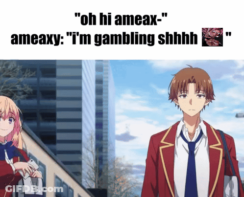 A Boy In A Red Jacket And Tie Stands Next To A Girl In A White Shirt GIF