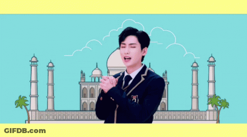 A Boy In A School Uniform With The Letter O On His Shoulder GIF