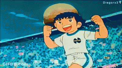 A Boy In A Soccer Uniform With The Number 8 On It GIF