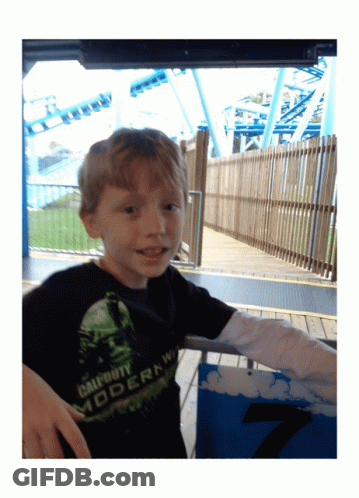 A Boy Wearing A Call Of Duty Modern Warfare Shirt GIF