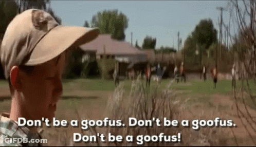 A Boy Wearing A Hat Is Standing In A Field With A Group Of People . GIF