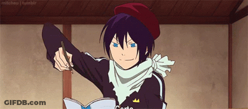 A Boy Wearing A Red Beret Is Holding A Book And A Pen GIF
