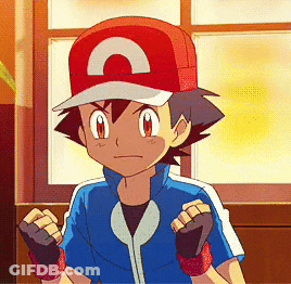 A Boy Wearing A Red Hat With The Letter C On It Is Standing In Front Of A Window . GIF