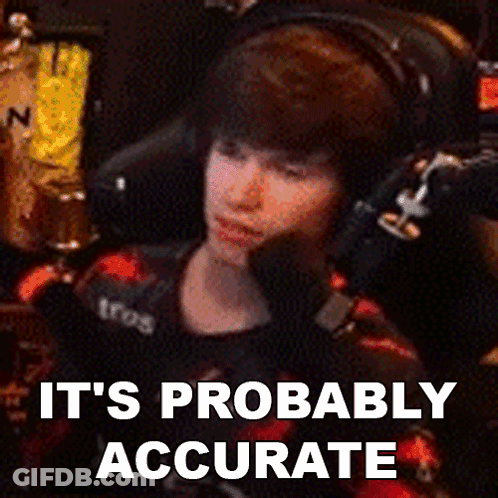 Boy With Headphones Saying Probably Accurate GIF