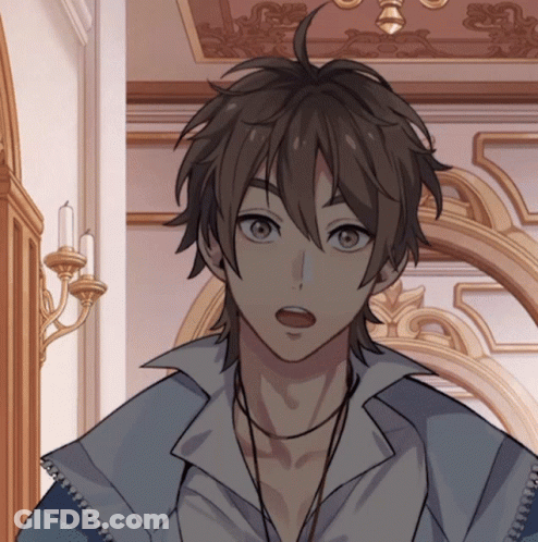 A Boy With A Surprised Look On His Face Is Wearing A Necklace GIF