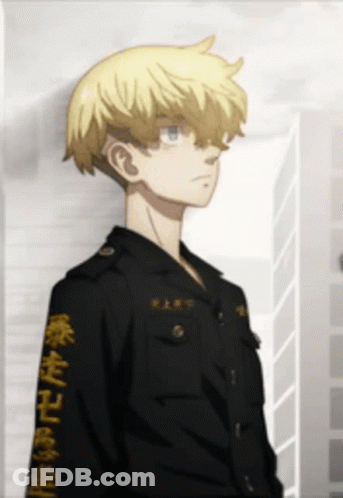A Boy With Chinese Writing On His Sleeves GIF