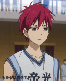 A Boy With Red Hair Is Wearing A Basketball Jersey With Chinese Characters GIF