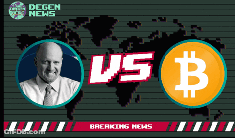 A Breaking News Advertisement With A Man And A Coin GIF