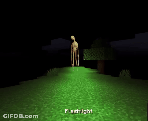A Brick Wall In A Video Game With A Torch In The Background GIF