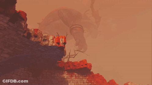 A Brick Wall With Graffiti On It That Says ' A ' GIF