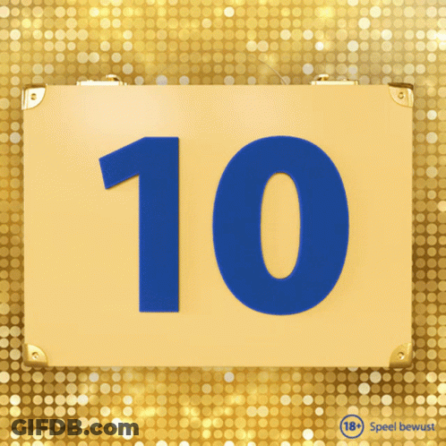A Briefcase Has The Number 10 On It GIF