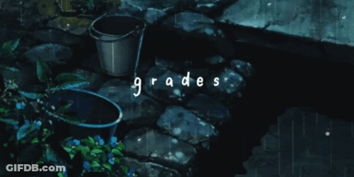A Bucket Is Pouring Water Into A Pot With The Word Grades Written On It GIF