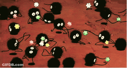 Black Cartoon Characters With Stars On Eyes GIF