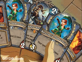 A Bunch Of Cards With The Number 2 On Them GIF
