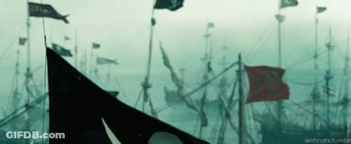 A Bunch Of Flags Are Flying In The Wind With The Words Lennndrx.tumblr In The Bottom Right Corner GIF