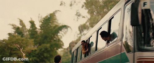 A Bus With The Letter F On It GIF