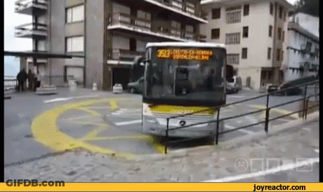 A Bus With The Number 393 On The Front GIF