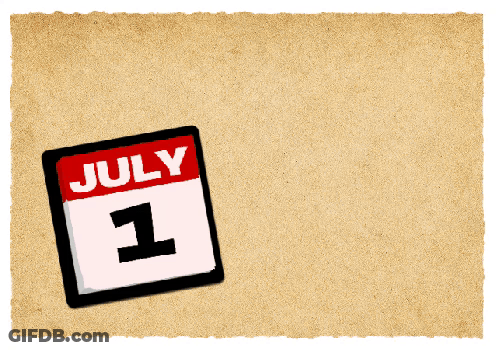 A Calendar Shows That July 2 Is The 2Nd Day Of The Month GIF