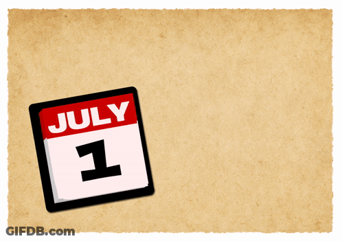 A Calendar Shows The Date As July 4Th GIF