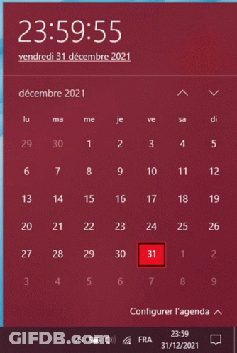 A Calendar Shows The Date Of December 31 GIF
