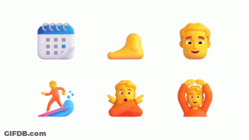 A Calendar With A Sticker That Says ' Ccc ' On It Is Surrounded By Other Icons GIF