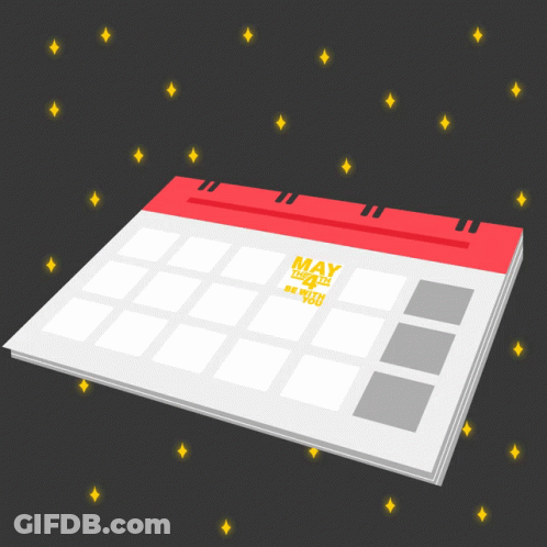 A Calendar With The Words May The 4Th Be With You GIF