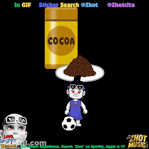 A Can Of Cocoa Is Being Poured Into A White Cup GIF