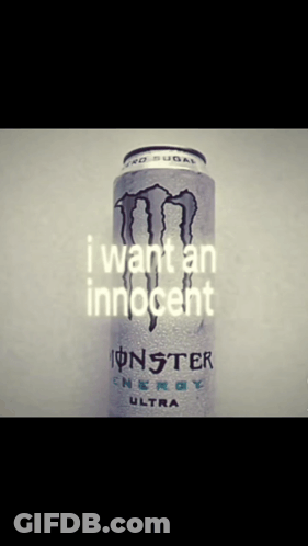 Can Of Monster Energy Ultra On Table GIF