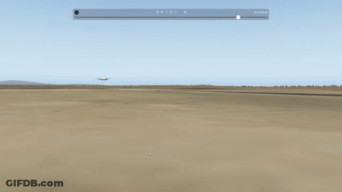 A Canadian Airlines Plane Is On A Runway GIF