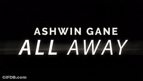 A Candy Cane With The Words Ashwin Gane All Away Behind It GIF