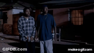 A Car And A Van Are Driving Down A Road At Night . GIF