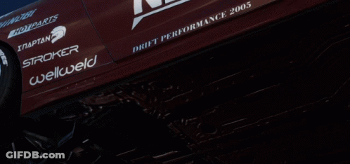 A Car That Has Nbs Written On The Side Of It GIF