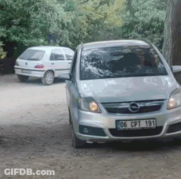 A Car With A License Plate That Says 06 Cpt 191 GIF