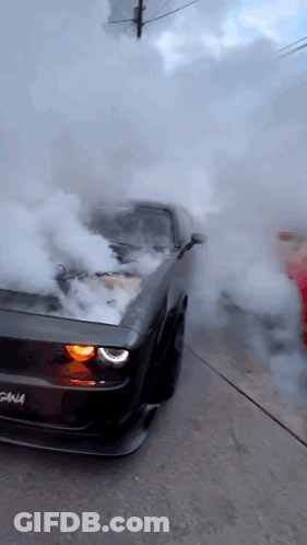 A Car With A License Plate That Says Gina GIF