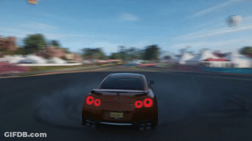 A Car With A New York License Plate Is Driving On A Road GIF