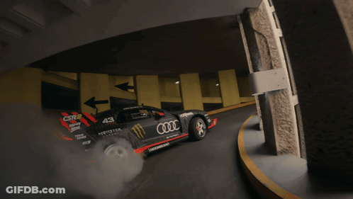 A Car With The Number 43 On The Side GIF