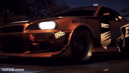 A Car With The Word Speed On It GIF