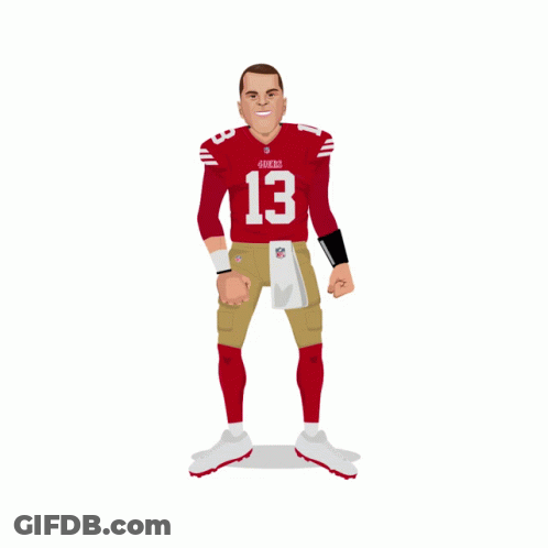 A Card For A Football Player Named Fireworks GIF