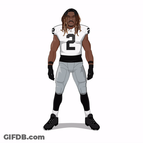 A Card Of A Player Named Ashton Jeanty For The Raiders GIF