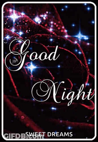 A Card That Says Good Night Sweet Dreams On It GIF