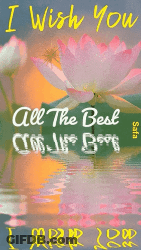 A Card That Says I Wish You All The Best On Your Birthday GIF