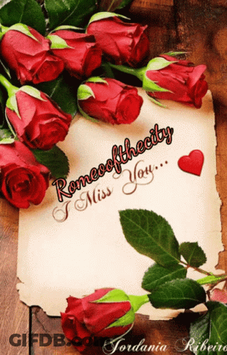 A Card That Says Romeofthecity I Miss You On It GIF