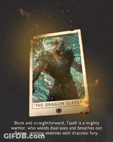 The Dragon Slayer Card GIF