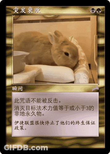 A Card With A Picture Of A Rabbit And Chinese Text GIF