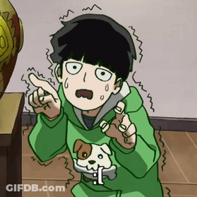 A Cartoon Boy In A Green Hoodie Is Holding A Small Dog GIF