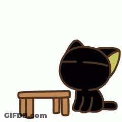 A Cartoon Cat Is Covering Its Face With Its Hands And Making A Funny Face . GIF
