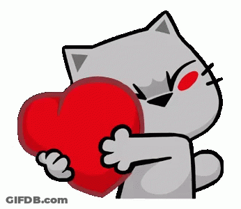 A Cartoon Cat Is Holding A Red Boxing Glove In Its Hand . GIF