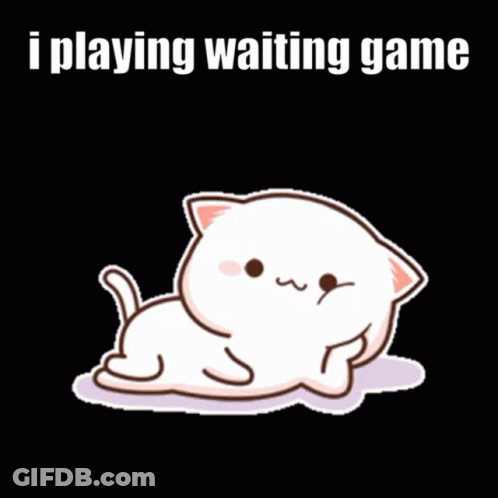 Cartoon Cat Laying Waiting Game Wattle Austin GIF